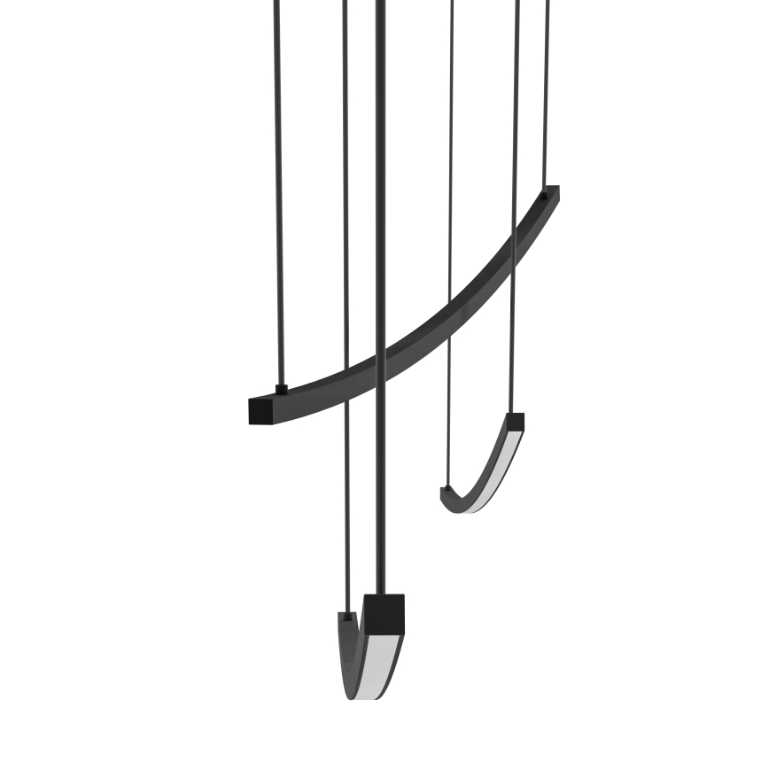 Eglo - Dimeriuojamas LED pakabinamas šviestuvas ant laido LED/22W/230V 2700/4000/6500K juodas