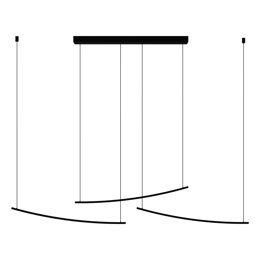 Eglo - dimeriuojamas kabantis LED šviestuvas ant laido LED/22W/230V 2700/4000/6500K juodas