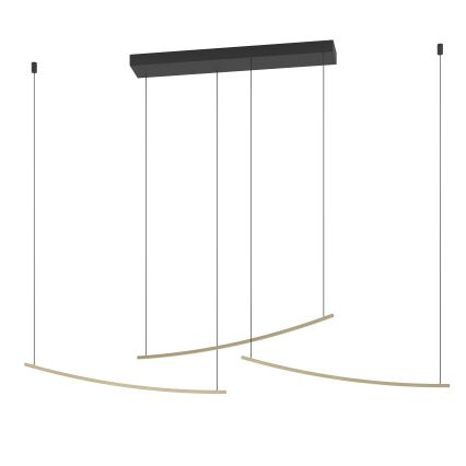 Eglo - dimeriuojama LED liustra ant laido LED/22W/230V 2700/4000/6500K auksinė