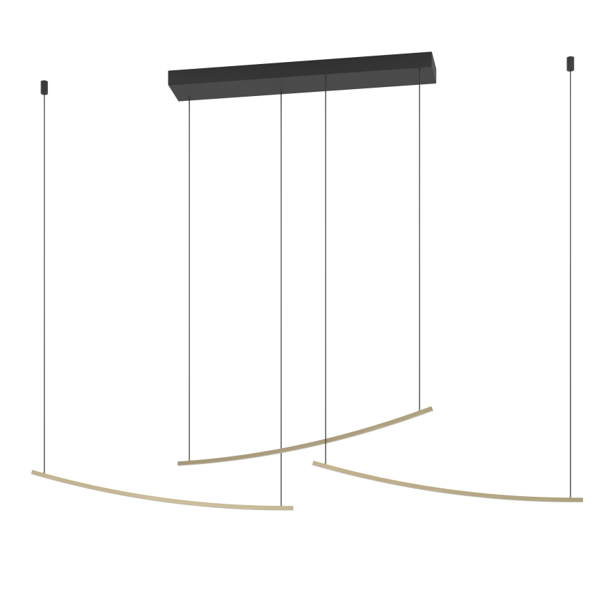 Eglo - dimeriuojama LED liustra ant laido LED/22W/230V 2700/4000/6500K auksinė