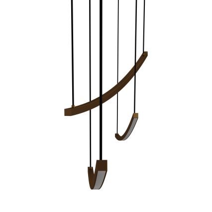 Eglo - Reguliuojamas LED pakabinamas šviestuvas ant kabelio LED/22W/230V 2700/4000/6500K auksinis