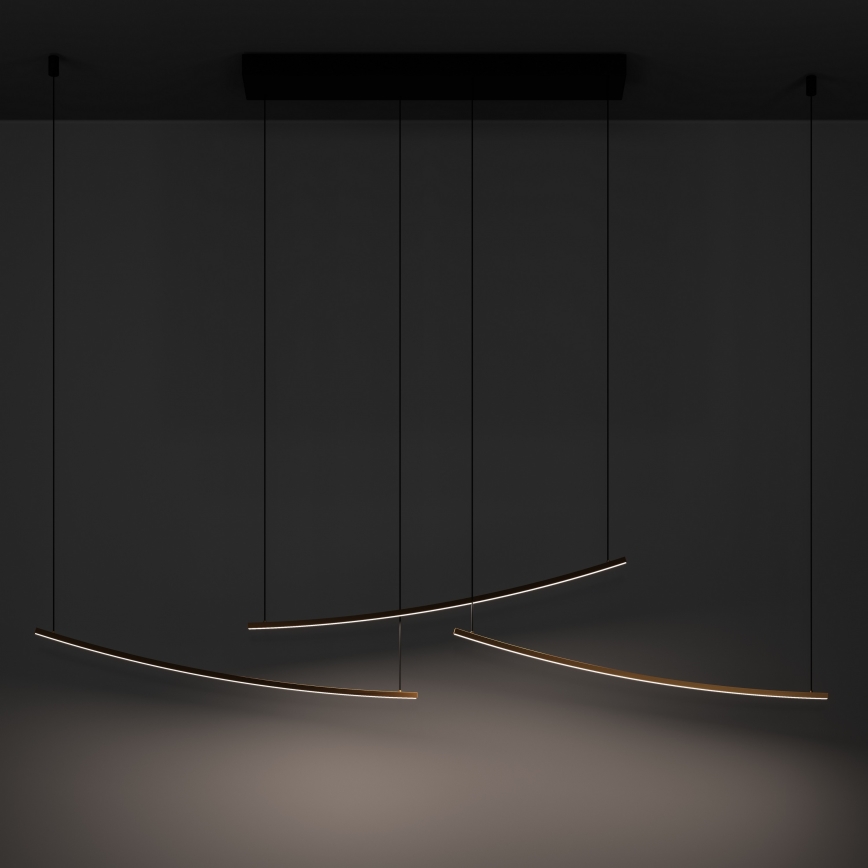 Eglo - Reguliuojamas LED pakabinamas šviestuvas ant kabelio LED/22W/230V 2700/4000/6500K auksinis