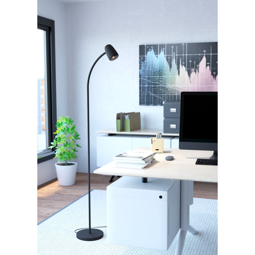 Eglo - grindinė lempa 1 x E14, 18 W, 230 V, juoda