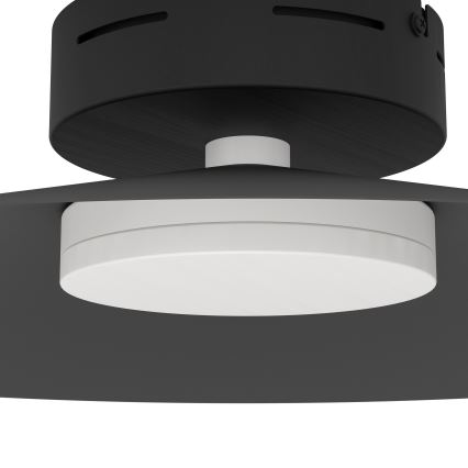 Eglo - RGBW LED dimeriuojamas lubinis šviestuvas, 15,5 W, 230 V, 2700–6500 K, skersmuo 45 cm, juodas