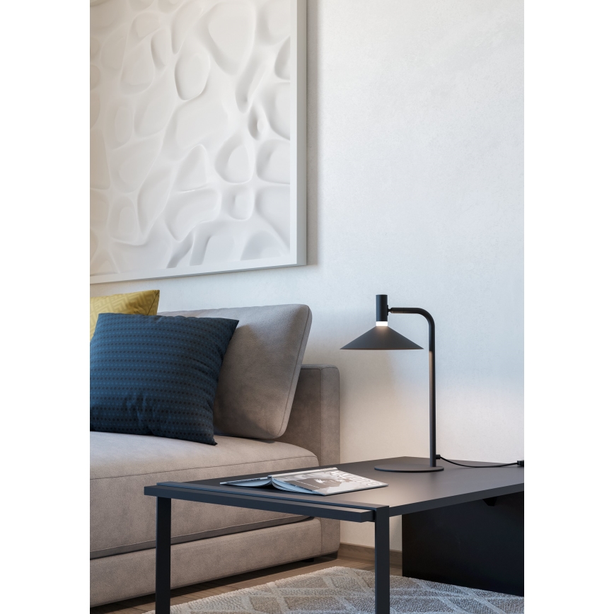 Eglo - LED RGBW reguliuojamas stalinis šviestuvas LED/7,5W/230V 2700-6500K juodas