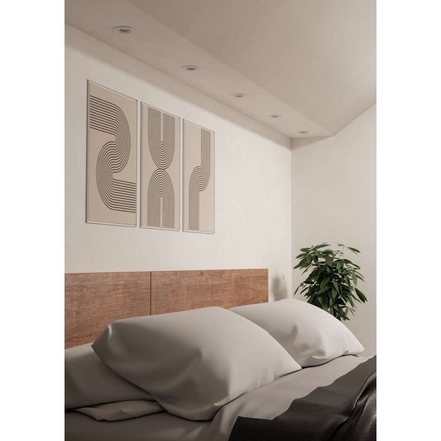 Eglo - LED įmontuojamas taškinis šviestuvas 1xGU10/4,5W/230V baltas