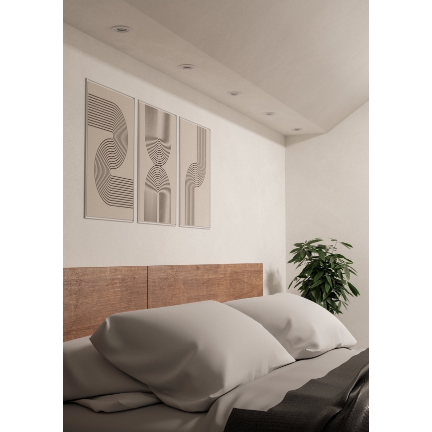 Eglo - LED įleidžiamas taškinis šviestuvas 1xGU10/4,5W/230V baltas