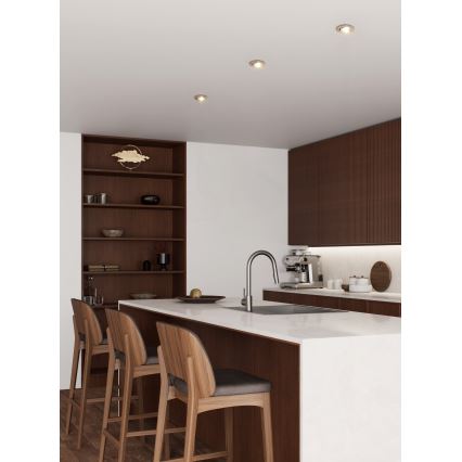 Eglo - LED įleidžiamas taškinis šviestuvas 1xGU10/4,5W/230V matinis chromas