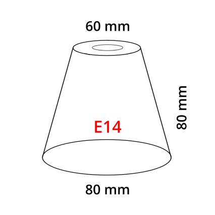 Eglo 902262 - Gaubtas MY CHOICE E14 ∅ 8 cm