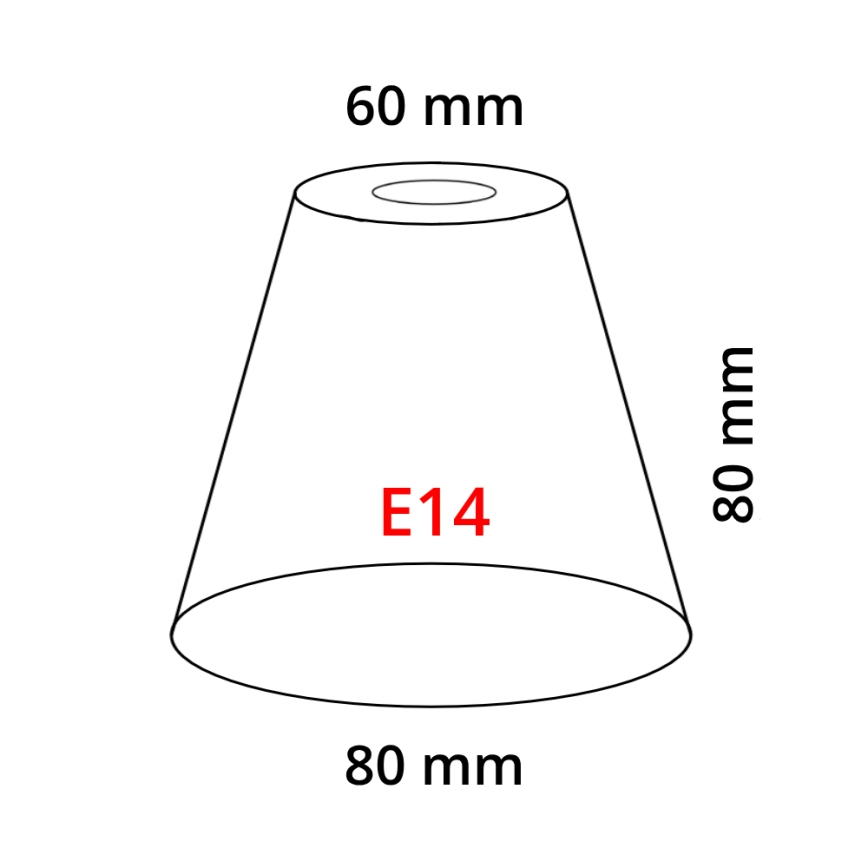 Eglo 902262 - Gaubtas MY CHOICE E14 ∅ 8 cm