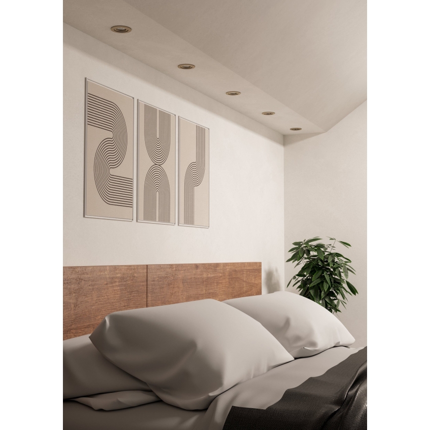 Eglo - KOMPLEKTAS 3x LED įleidžiamas taškinis šviestuvas LED/4,8W/230V 2700/4000/6500K matinis chromas