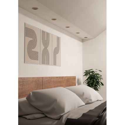 Eglo - Komplektas 5 vnt. įleidžiamų LED taškinių šviestuvų LED/4,8W/230V 2700/4000/6500K matinis chromas
