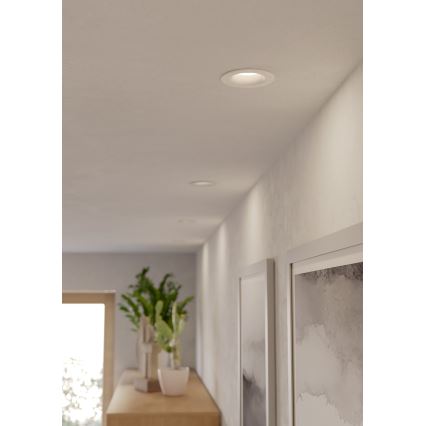 Eglo - Komplektas 3 vnt. vonios kambario įleidžiamas LED šviestuvas LED/4,9W/230V 2700/4000/6500K skersm. 8,8 cm IP65 balta