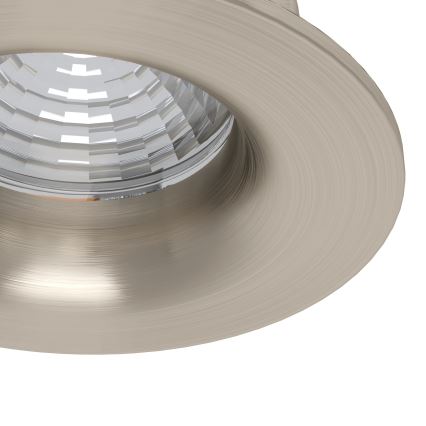 Eglo - Komplektas 3x: dimeriuojami įleidžiami LED šviestuvai LED/4,8W/230V, skersmuo 8,8 cm, matinis chromas