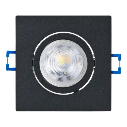 Eglo - Komplektas 3x dimeriuojamų įleidžiamų LED šviestuvų LED/6,4W/230V 8,8x8,8 cm juoda