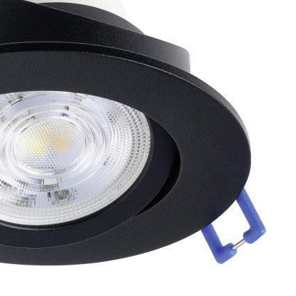 Eglo - RINKINYS 3x LED RGBW dimeriuojamas įleidžiamas šviestuvas LED/4,7W/230V 2700-6500K juoda