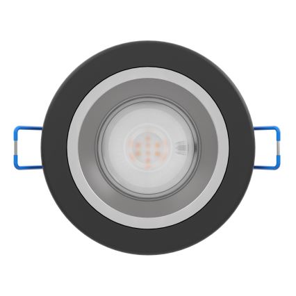 Eglo - reguliuojamas vonios kambario įmontuojamas lubų LED šviestuvas LED/4,8W/230V 2700/4000/6500K IP44 juodas