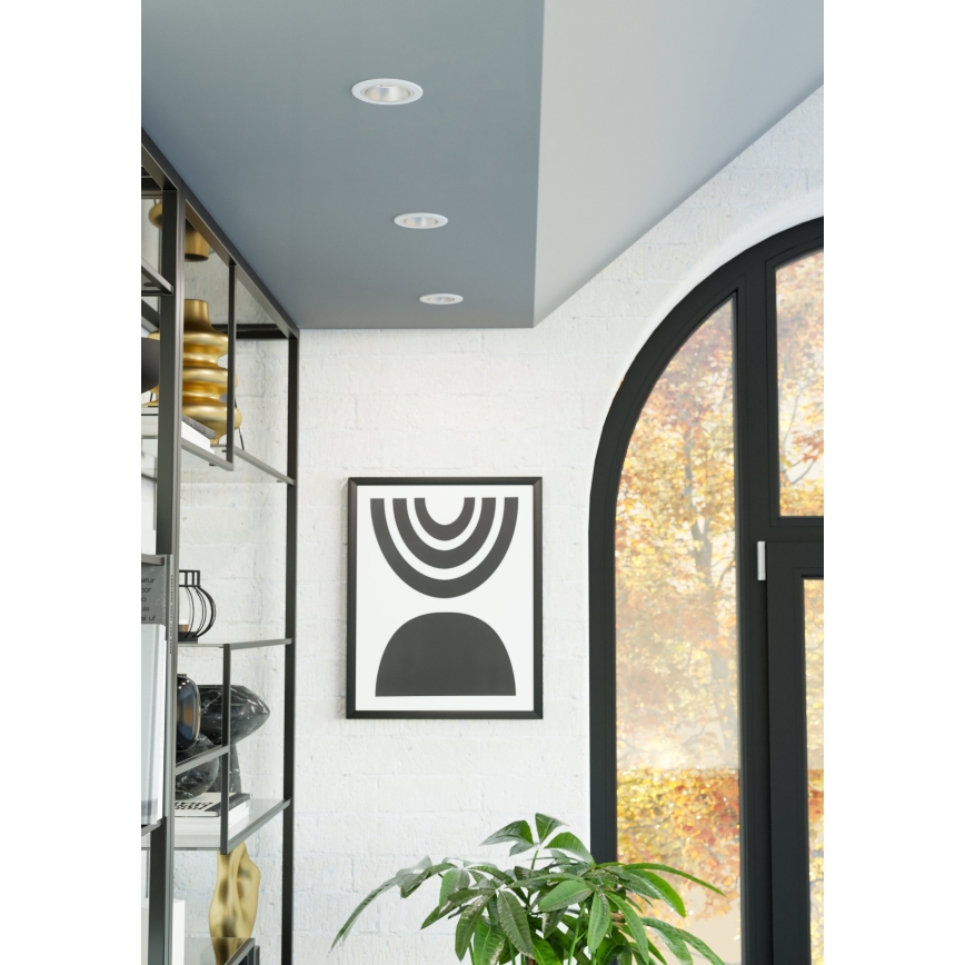 Eglo - dimeriuojamas LED vonios įleidžiamas šviestuvas LED/4,8W/230V 2700/4000/6500K IP44 balta/auksinė