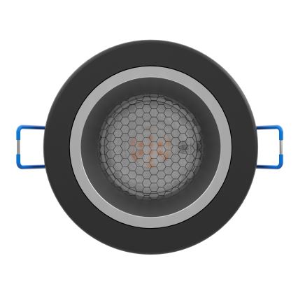 Eglo - LED RGBW dimeriuojamas vonios kambario įleidžiamas lubų šviestuvas LED/4,8W/230V 2700-6500K IP44 juodas