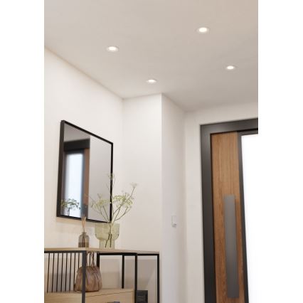 Eglo - Dimeriuojamas įleidžiamas LED šviestuvas LED/6,4W/230V skersmuo 8,8 cm balta