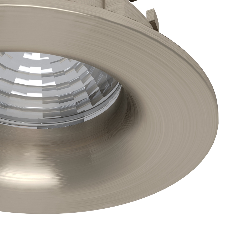 Eglo - KOMPLEKTAS 3x reguliuojami įleidžiami LED šviestuvai LED/6,4W/230V, skersmuo 8,8 cm, matinio chromo