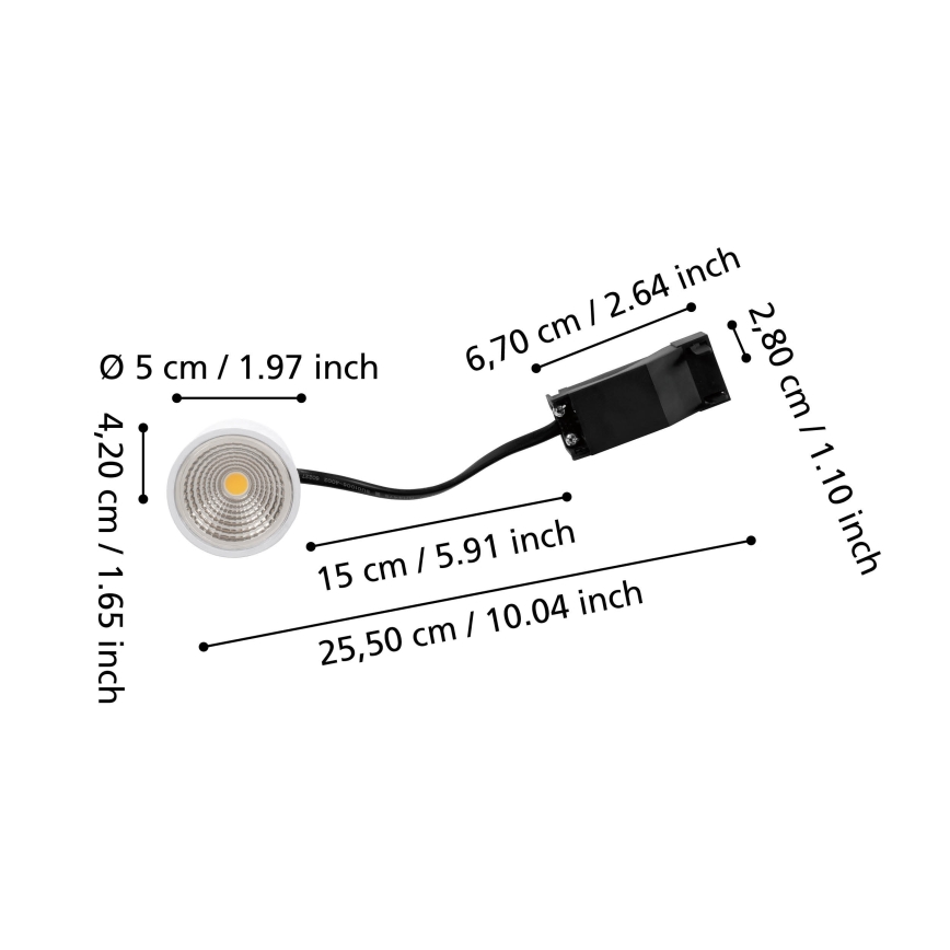 Eglo - Dimeriuojamas LED modulis LED/6,4W/230V 4000K