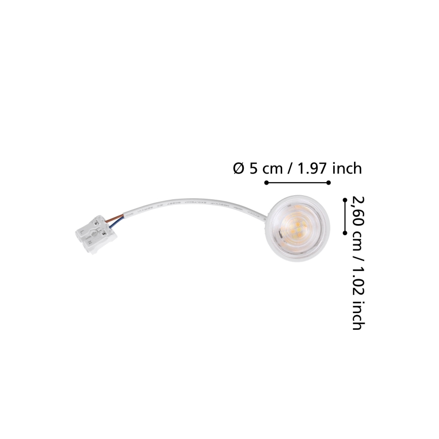 Eglo - Dimeriuojamas lauko LED modulis LED/4,8W/230V 2700/4000/6500K IP44