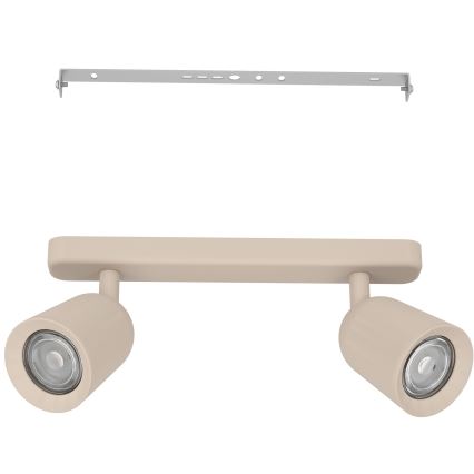 Eglo - Taškinis šviestuvas 2xGU10/10W/230V smėlio spalvos