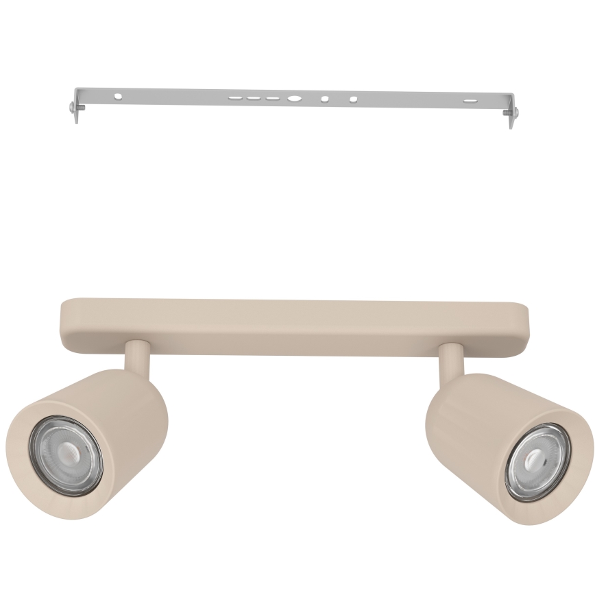 Eglo - Taškinis šviestuvas 2xGU10/10W/230V smėlio spalvos