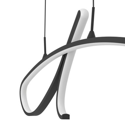 Eglo - pakabinama LED liustra su laidu LED/20W/230V 2700/4000/6500K juoda