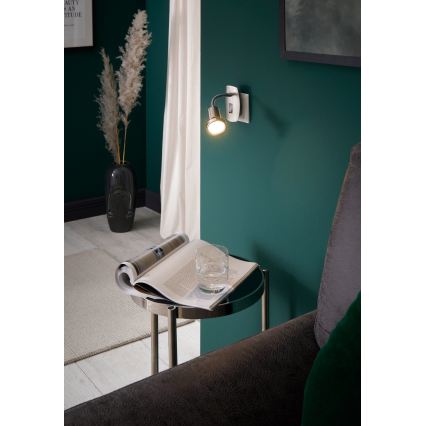 Eglo - Kištukinis LED šviestuvas 1xGU10/2,8W/230V matinis chromas