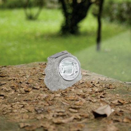 Eglo 90494 - Saulės energija įkraunamas akmeninis šviestuvas 4xLED/0,06W/1xAA IP44