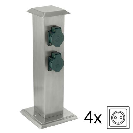 EGLO - Lauko kištukinių lizdų stulpas žalia SCHUKO IP44