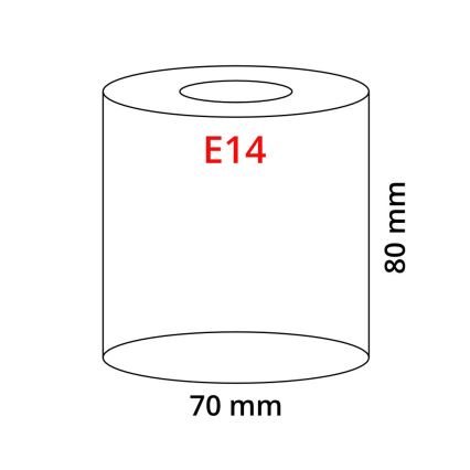 Eglo 90858 - Šviestuvo gaubtas, staliniui šviestuvui, lubų šviestuvui ir prožektoriui MY CHOICE E14 diametras 7 cm juodai balta