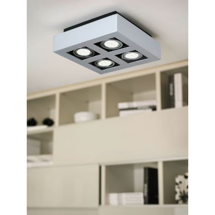 Eglo - LED įmontuojamas šviestuvas 4xGU10-LED/5W/230V