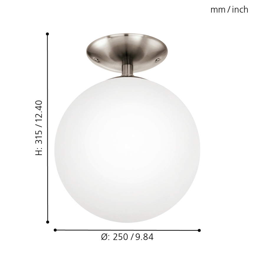EGLO - Lubinis šviestuvas 1xE27/60W diametras 25 cm