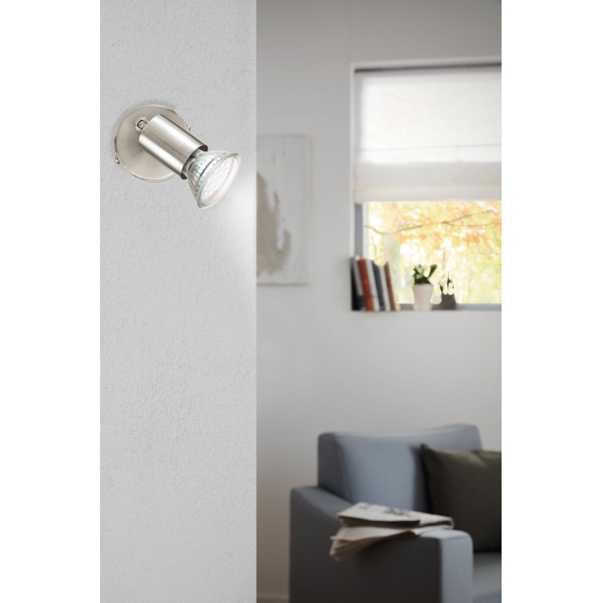 Eglo - LED sieninis akcentinis šviestuvas LED 1xGU10/2,8W/230V