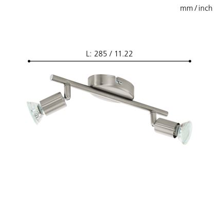 Eglo - LED akcentinis šviestuvas 2xGU10/2,8W/230V