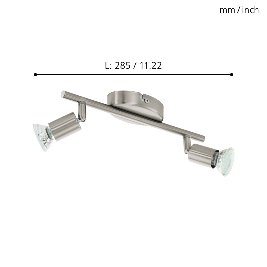 Eglo - LED akcentinis šviestuvas 2xGU10/2,8W/230V