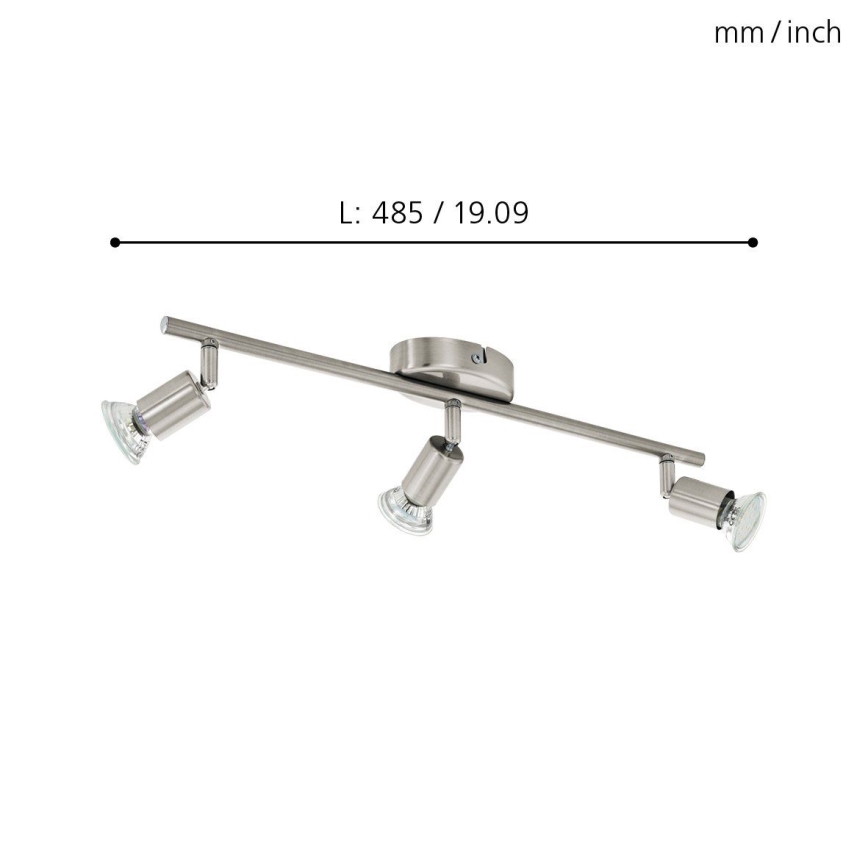 Eglo - LED akcentinis šviestuvas 3xGU10-LED/2,8W/230V