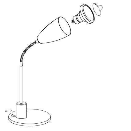 Eglo - LED Stalinė lempa 1xGU10/3W/230V