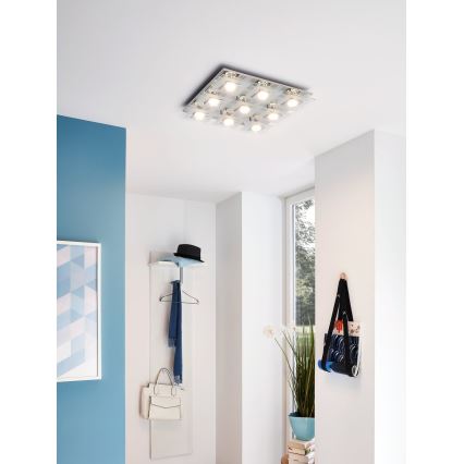 Eglo - Lubinis LED šviestuvas 9xGU10/3W/230V