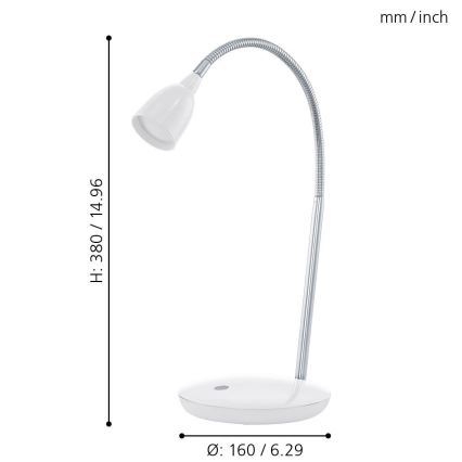 Eglo - LED stalo šviestuvas 1xLED/3W/230V