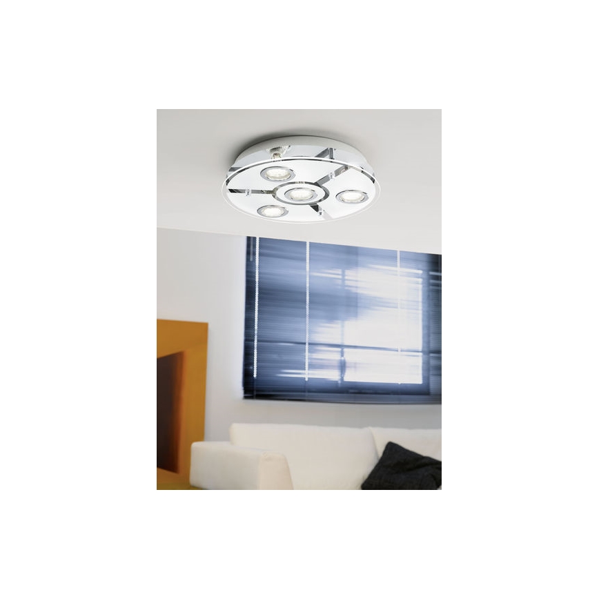 EGLO 93107 - Lubinis LED šviestuvas CABO 4xGU10/3W LED