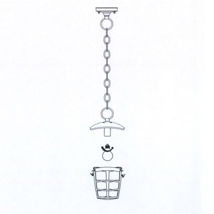 Eglo 93406 - LED lauko liustra ALORIA 1xE27/8,5W/230V IP44