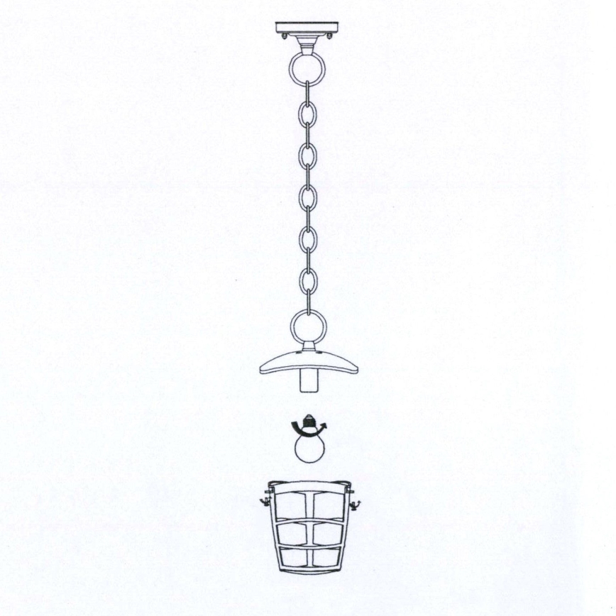 Eglo 93406 - LED lauko liustra ALORIA 1xE27/8,5W/230V IP44