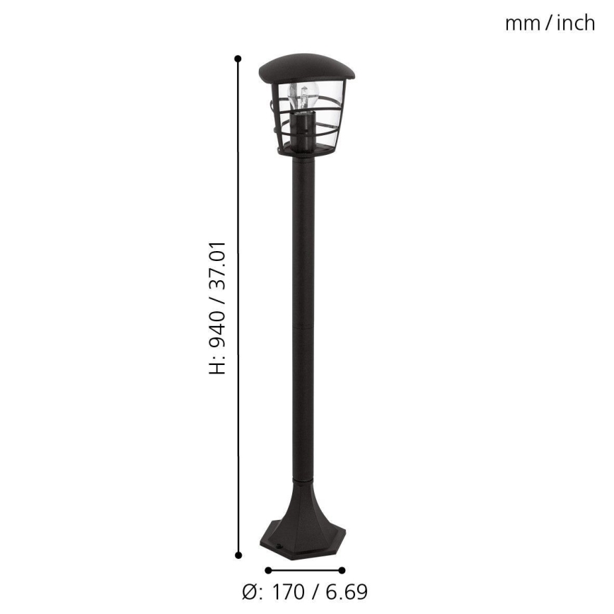Eglo - LED lauko šviestuvas E27/8,5W/230V IP44