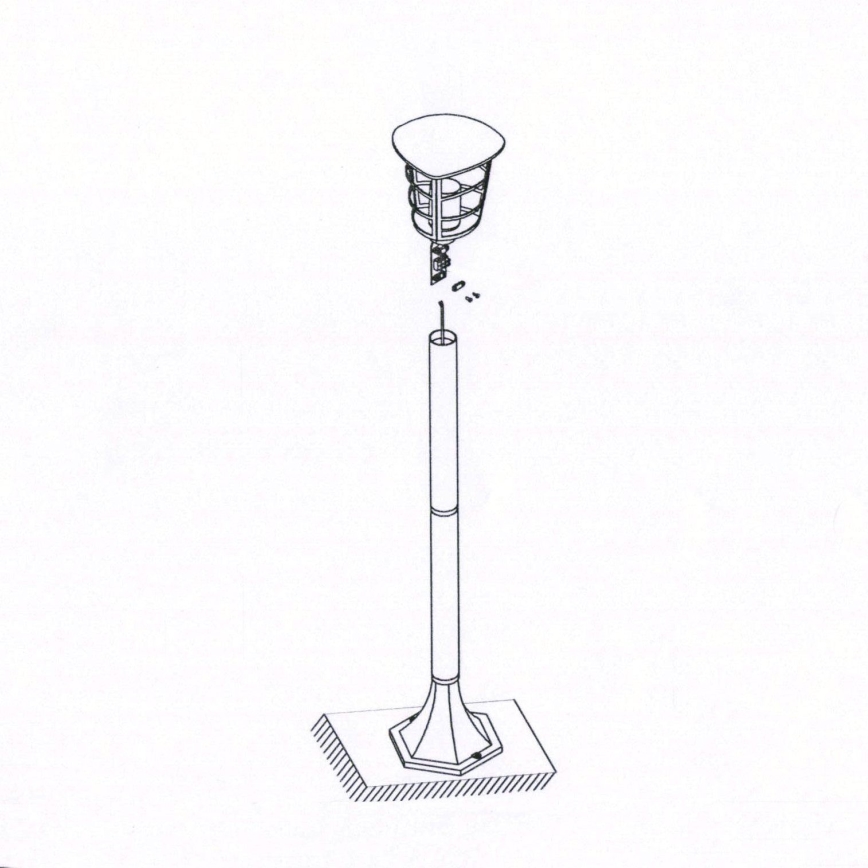 Eglo - LED lauko šviestuvas E27/8,5W/230V IP44