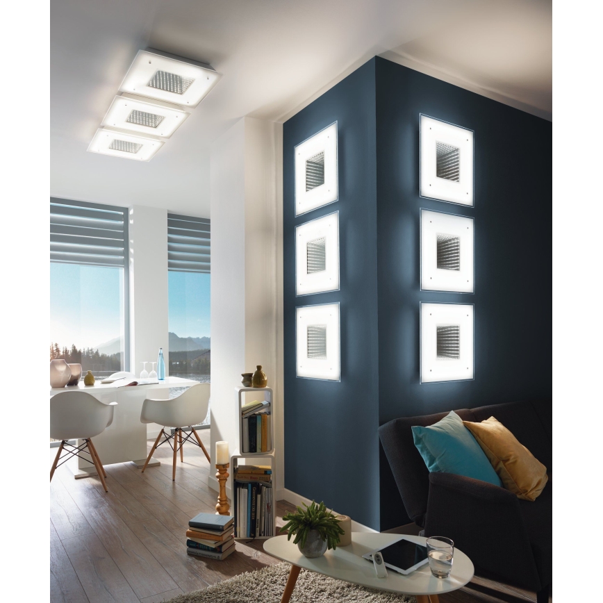 Eglo 93659 - LED lubinis šviestuvas LICOSA LED/24W + LED/2,6W + nuotolinio valdymo pultas