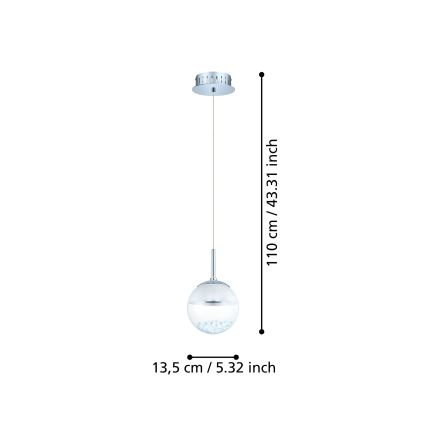 Eglo - Pakabinamas LED šviestuvas LED/5W/230V